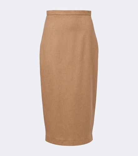 Jupe midi en poil de chameau - Max Mara - Modalova