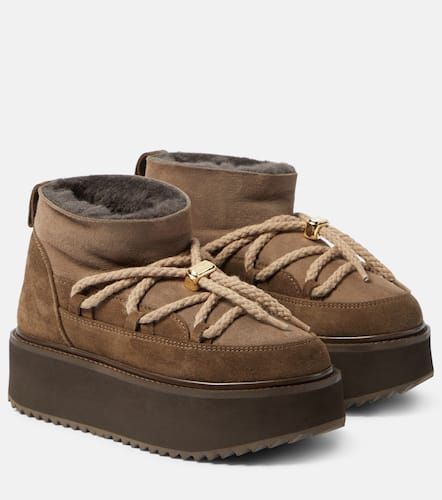 Bottines Classic Low à plateforme en daim et shearling - Inuikii - Modalova