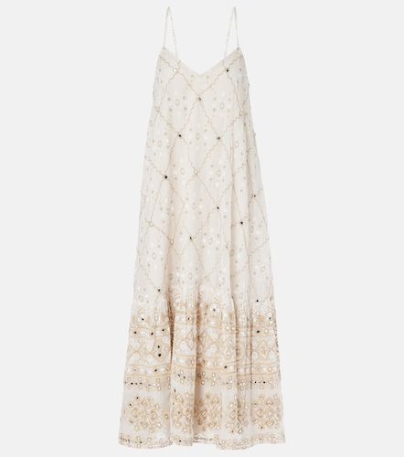 Robe midi Mosaic en coton à imprimé - Juliet Dunn - Modalova