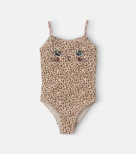 Konges Sløjd Maillot de bain Kitty à imprimé léopard et paillettes - Konges Slojd - Modalova
