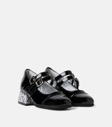 Ballerines Mary Jane en cuir verni à paillettes - Monnalisa - Modalova