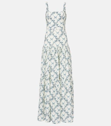Robe longue Lima Gloriosa en lin à fleurs - Agua by Agua Bendita - Modalova