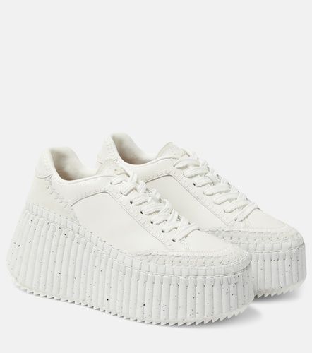 Chloé Baskets Nama en cuir à plateforme - Chloe - Modalova