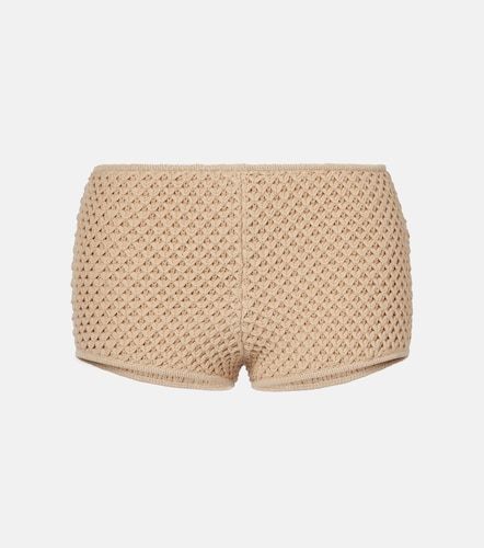 Short en crochet de coton mélangé - Elie Saab - Modalova