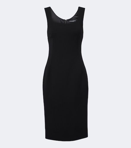 Robe midi en laine vierge - Dolce&Gabbana - Modalova