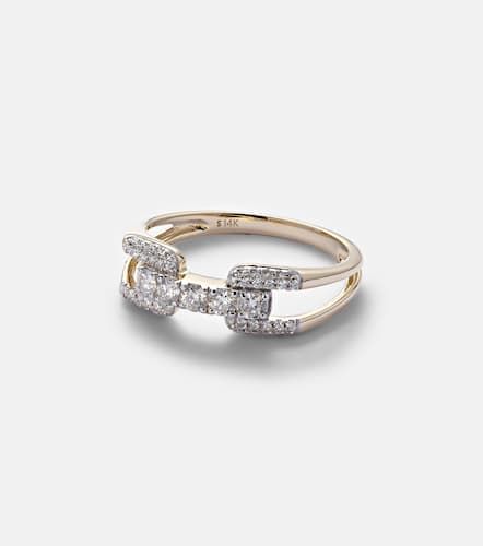 Bague Harness en or 14 ct et diamants - Stone and Strand - Modalova