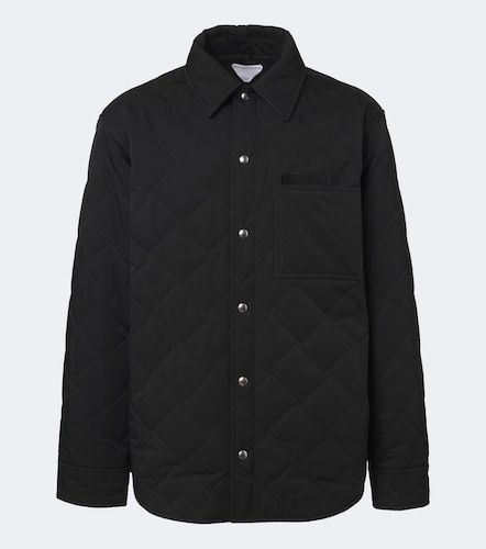 Surchemise en coton mélangé à détail Intrecciato - Bottega Veneta - Modalova