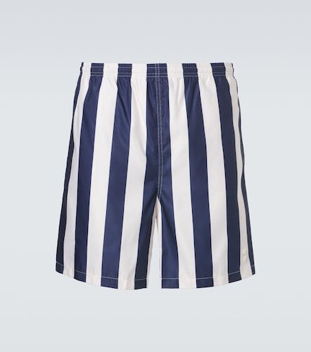 Ami Paris Short de bain rayé - Ami Paris - Modalova