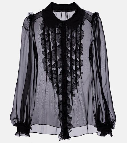 Blouse en soie à volants - Dolce&Gabbana - Modalova