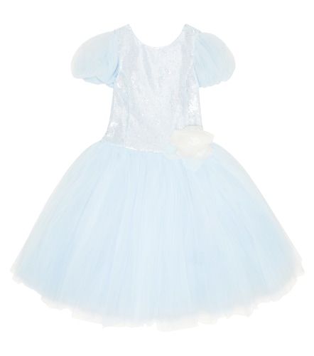 Monnalisa Robe en tulle à sequins - Monnalisa - Modalova