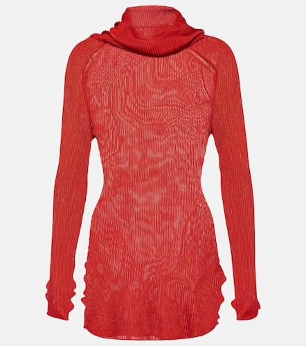 Top à col roulé en maille côtelée - Victoria Beckham - Modalova