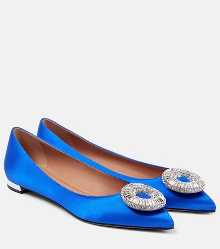 Ballerines Crystal Hoop en satin - Aquazzura - Modalova