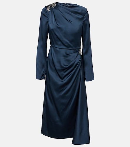 Robe de cocktail en satin à cristaux - Erdem - Modalova