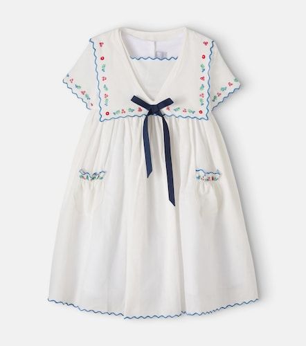 Robe brodée en lin et coton - Pepa London - Modalova