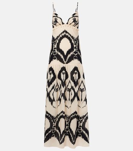 Robe longue en coton à imprimé - Johanna Ortiz - Modalova