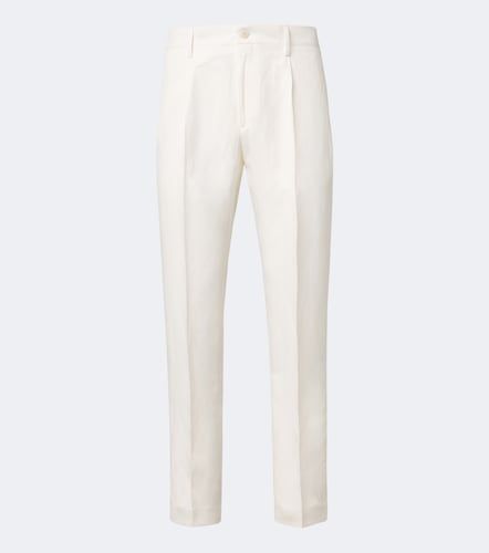 Canali Pantalon slim en lin et soie - Canali - Modalova