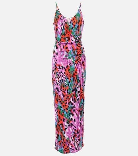 Robe longue Saavya à imprimé léopard - Diane von Furstenberg - Modalova