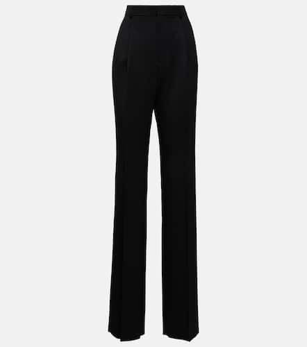 Pantalon droit à taille haute en laine - Saint Laurent - Modalova