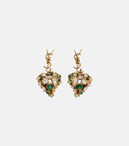 Boucles d’oreilles Cassandre à ornements - Saint Laurent - Modalova