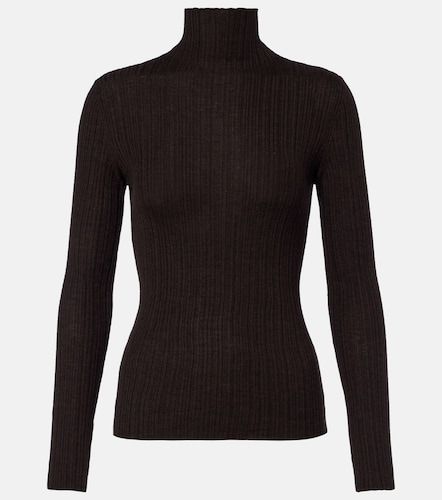 Pull à col roulé en cachemire, laine et soie - Agnona - Modalova