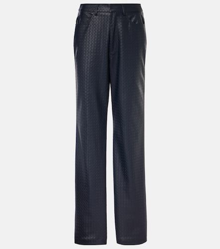 Pantalon droit tissé en cuir synthétique - Rotate - Modalova