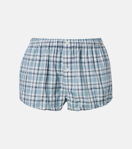 Short en coton à carreaux - Acne Studios - Modalova