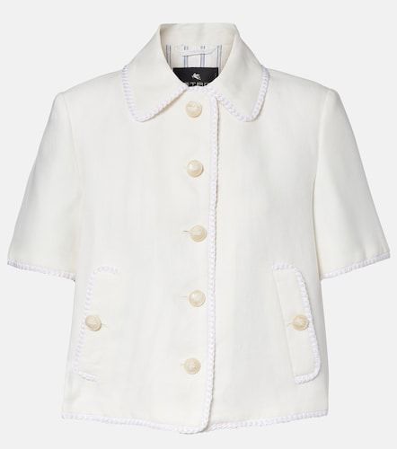 Veste en laine mélangée et lin - Etro - Modalova