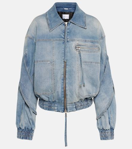 Blumarine Bomber en denim - Blumarine - Modalova