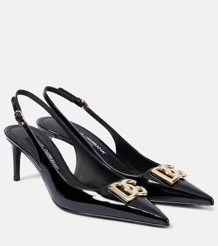 Escarpins en cuir à logo - Dolce&Gabbana - Modalova
