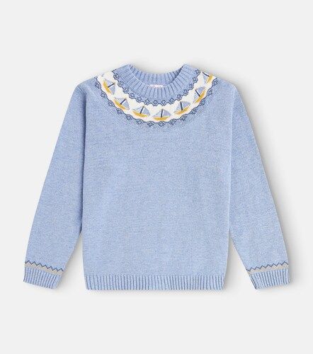 La Coqueta Pull intarsia en coton - La Coqueta - Modalova