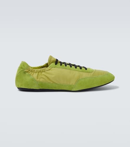 Baskets Collapse en daim et Re-Nylon - Prada - Modalova
