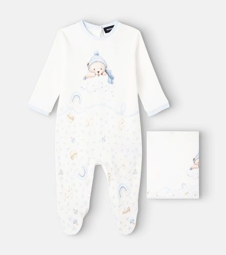Bébé – Grenouillère et couverture imprimées en coton - Monnalisa - Modalova