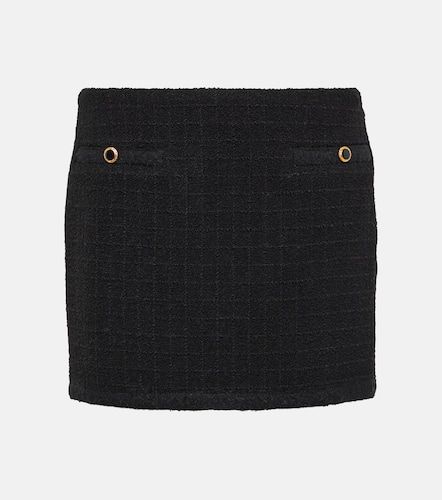Mini-jupe en tweed à carreaux - Alessandra Rich - Modalova