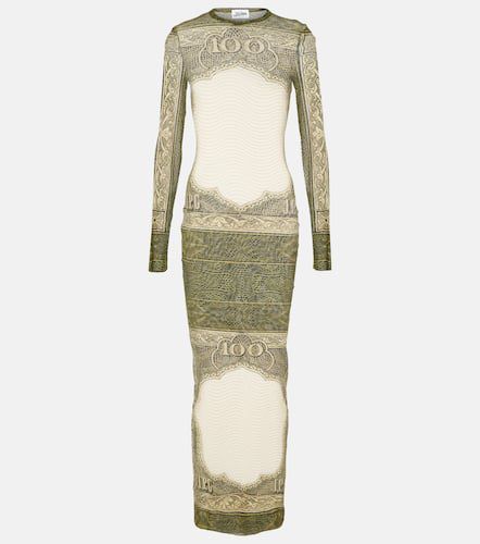 Robe longue imprimée en résille - Jean Paul Gaultier - Modalova