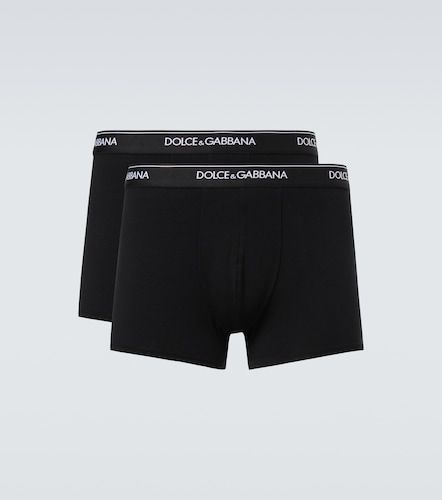 Set de 2 slips en coton mélangé - Dolce&Gabbana - Modalova