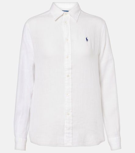 Chemise en lin à logo - Polo Ralph Lauren - Modalova