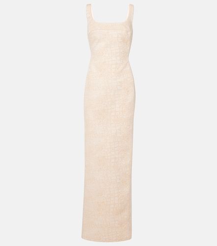 Robe longue De-Nîmes en coton effet croco - Jacquemus - Modalova