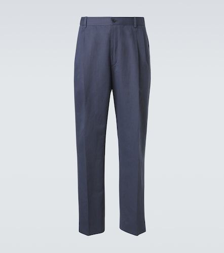 Pantalon droit en lin et coton - Brioni - Modalova