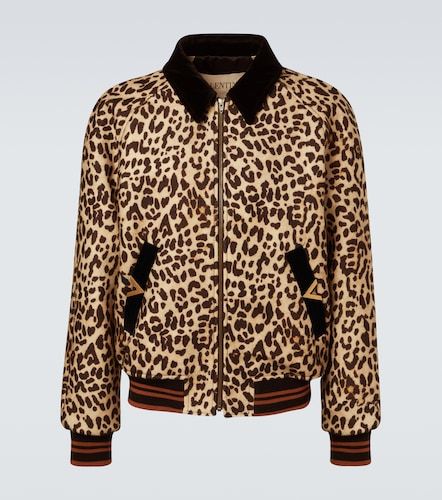 Veste bomber VGold en laine à motif léopard - Valentino - Modalova