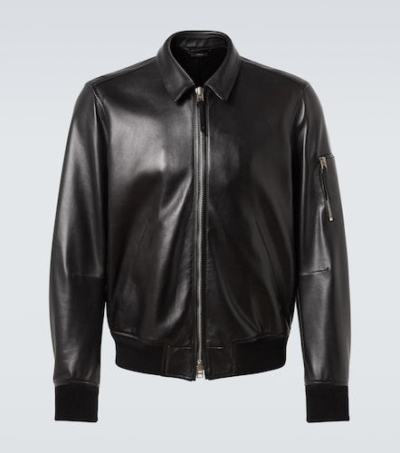 Tom Ford Veste blouson en cuir - Tom Ford - Modalova
