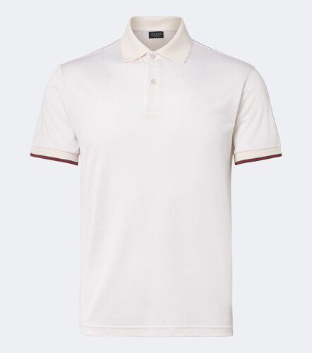 Gucci Polo Web Stripe en soie - Gucci - Modalova