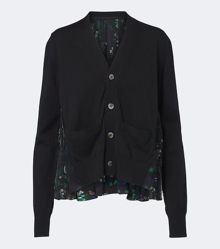 Sacai Cardigan en coton à fleurs - Sacai - Modalova