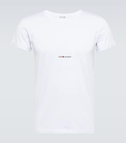 Tee-shirt en coton à logo - Saint Laurent - Modalova