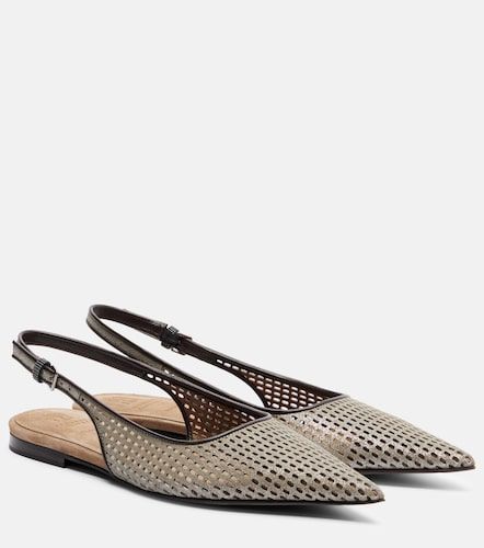 Ballerines slingback en cuir - Brunello Cucinelli - Modalova