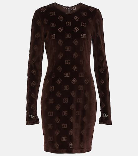 Robe imprimée en coton à logo - Dolce&Gabbana - Modalova