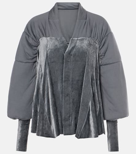 Veste Duvetessa en jersey et velours - Rick Owens - Modalova