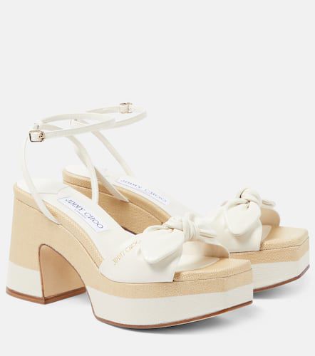 Sandales Ricia en cuir et raphia - Jimmy Choo - Modalova