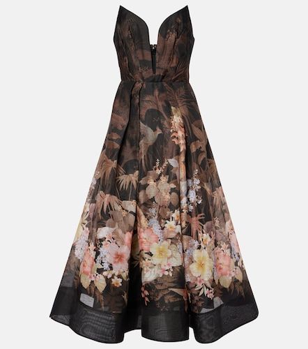 Robe midi Illuminate Draped en lin et coton - Zimmermann - Modalova
