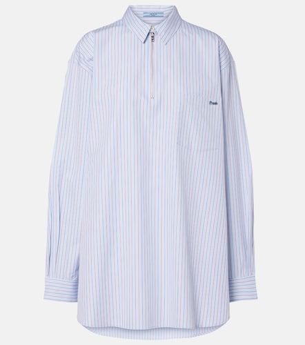 Chemise oversize rayée en coton - Prada - Modalova