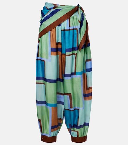 Pantalon Como imprimée en soie - Zimmermann - Modalova
